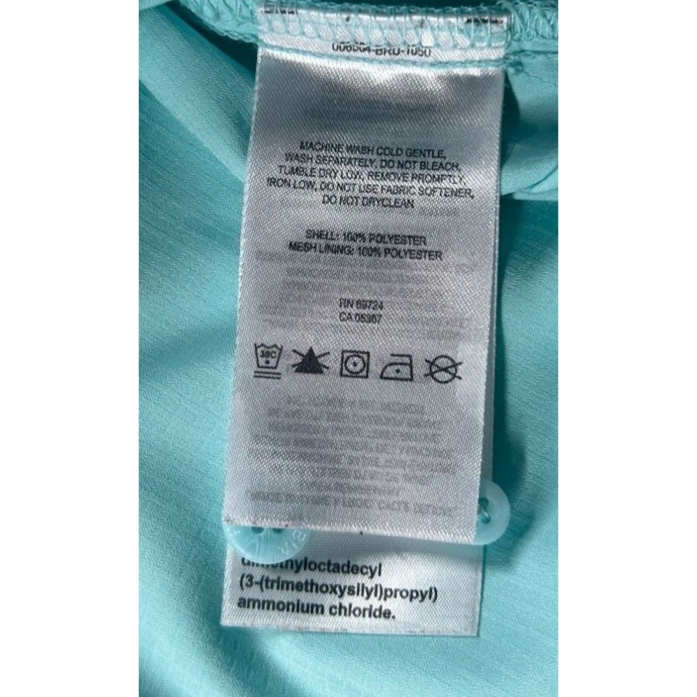 Columbia PFG Tamiami II Shirt Mens XL Aqua Blue Short Sleeve Fishing Button Up - Picture 4 of 10